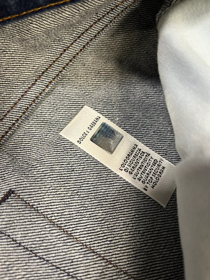 AW2001 Dolce & Gabbana Pins Blue Faded Denim Jeans GrCsJpg 12