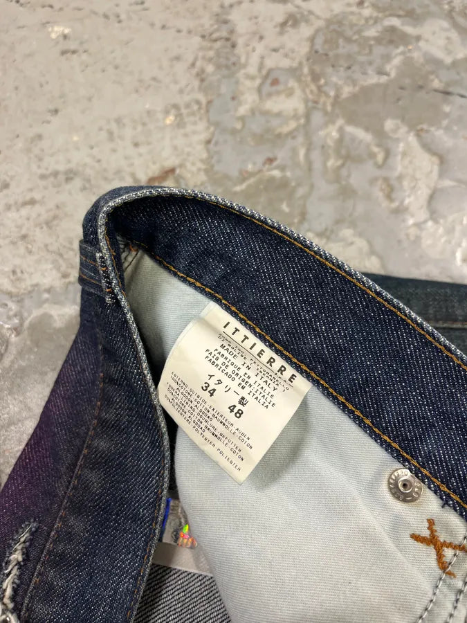 AW2001 Dolce & Gabbana Pins Blue Faded Denim Jeans GrCsJpg 14