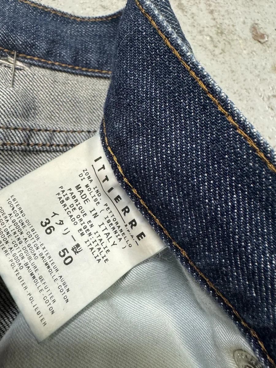 AW2001 Dolce & Gabbana Pins Blue Faded Denim Jeans urjstUA 9