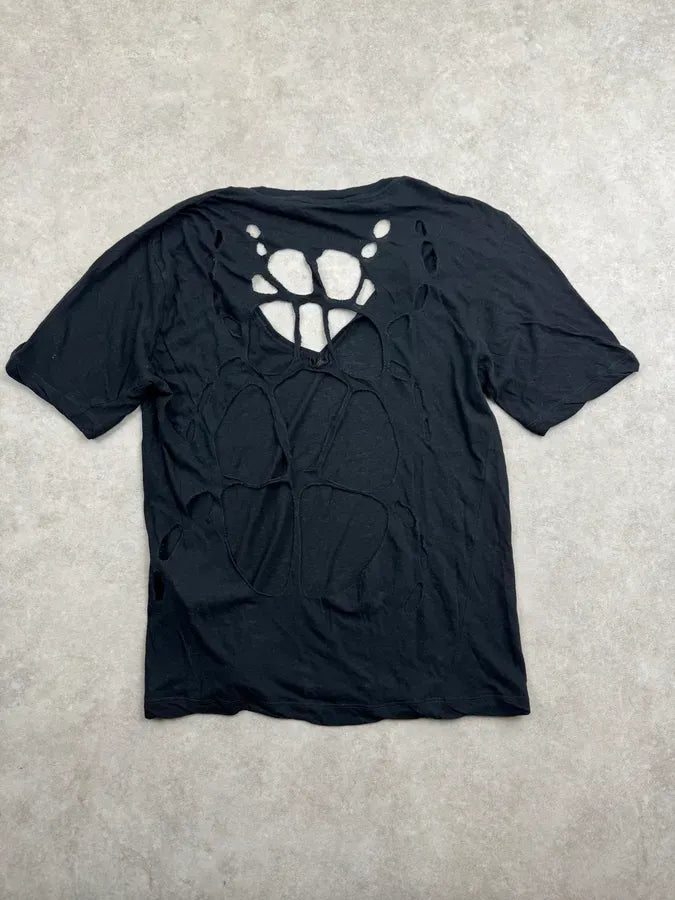 AW2001 Dsquared2 Black Beetle Cutout Back T-Shirt uQUinVN 0