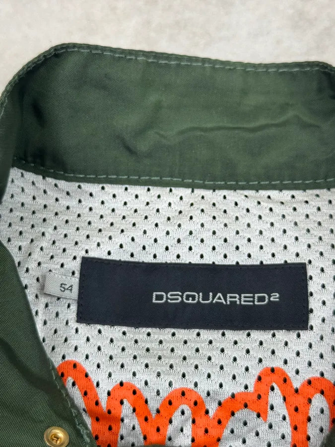 SS2007 Dsquared2 Green Multi-Pocket Military Light Jacket WrzXWgJ 8