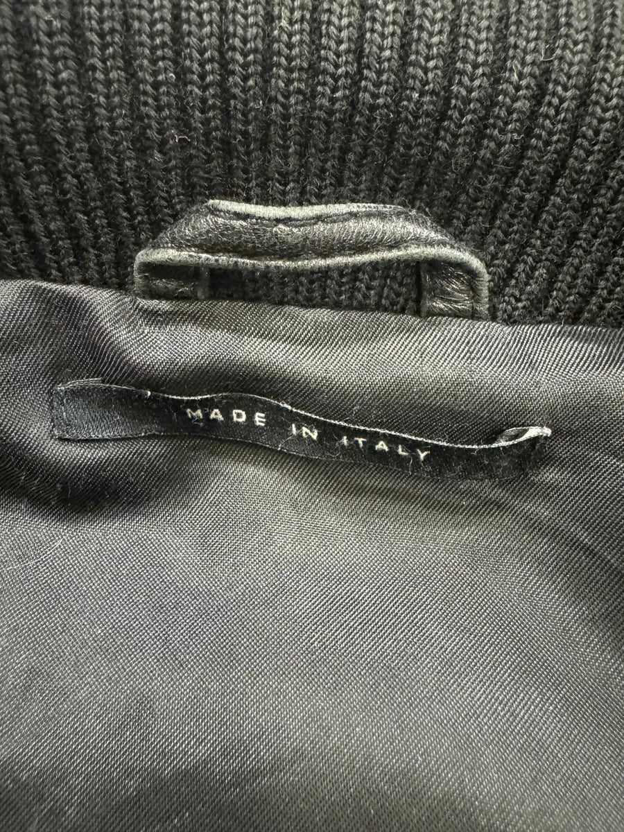 AW2001 Gucci Black Buttoned Premium Leather Jacket by Tom Ford NDIBUFL 9