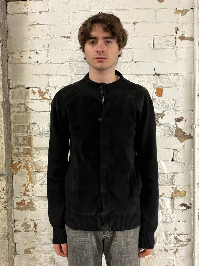 AW2001 Gucci Hybrid Suede Leather Sweater by Tom Ford tdfUqFr 1