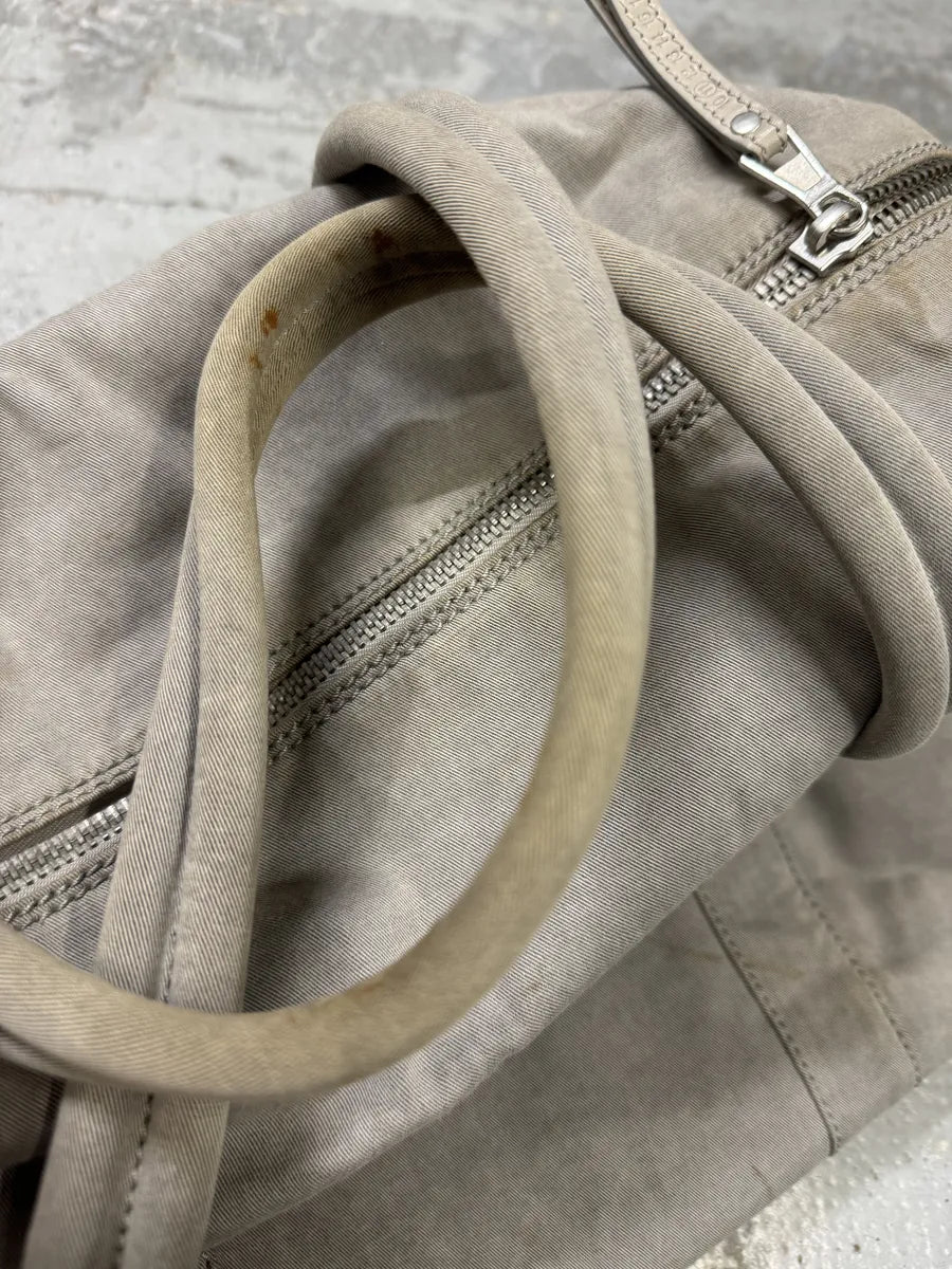 AW2001 Maison Martin Margiela Grey Canvas Handle Shoulder Bag oOSESRC 13