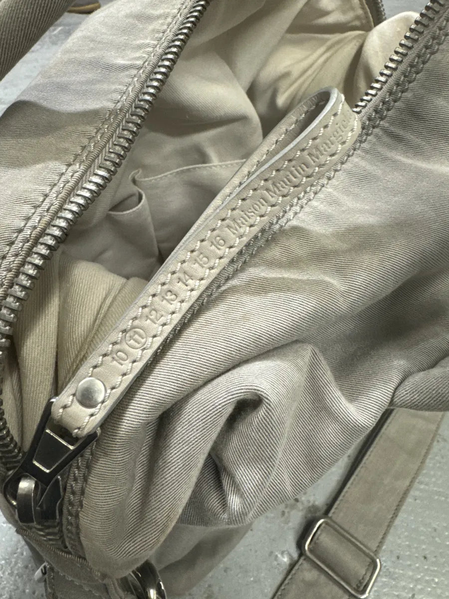 AW2001 Maison Martin Margiela Grey Canvas Handle Shoulder Bag oOSESRC 8