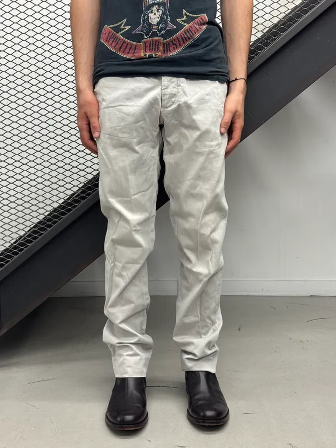 AW2001 Maison Martin Margiela Grey Chino Pants SAuelNE 0