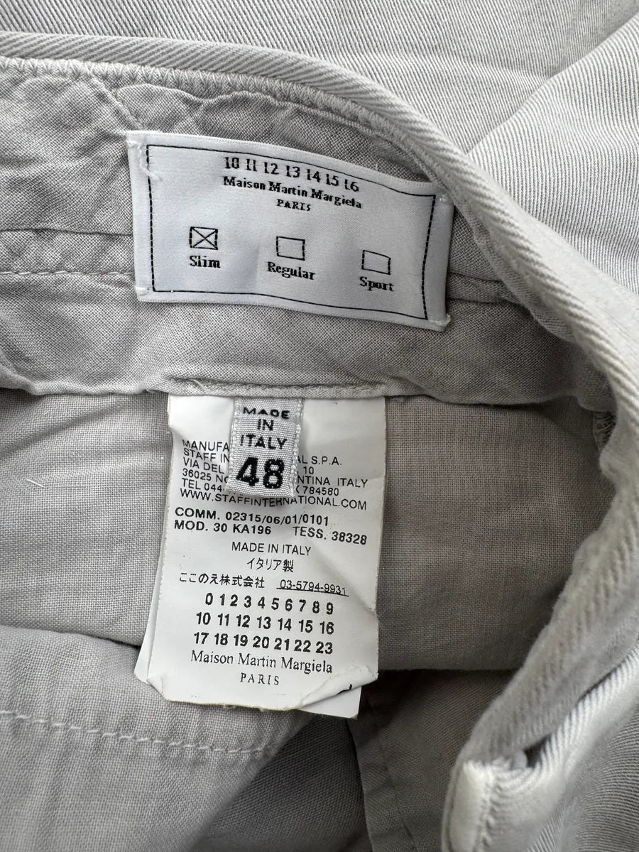 AW2001 Maison Martin Margiela Grey Chino Pants SAuelNE 10