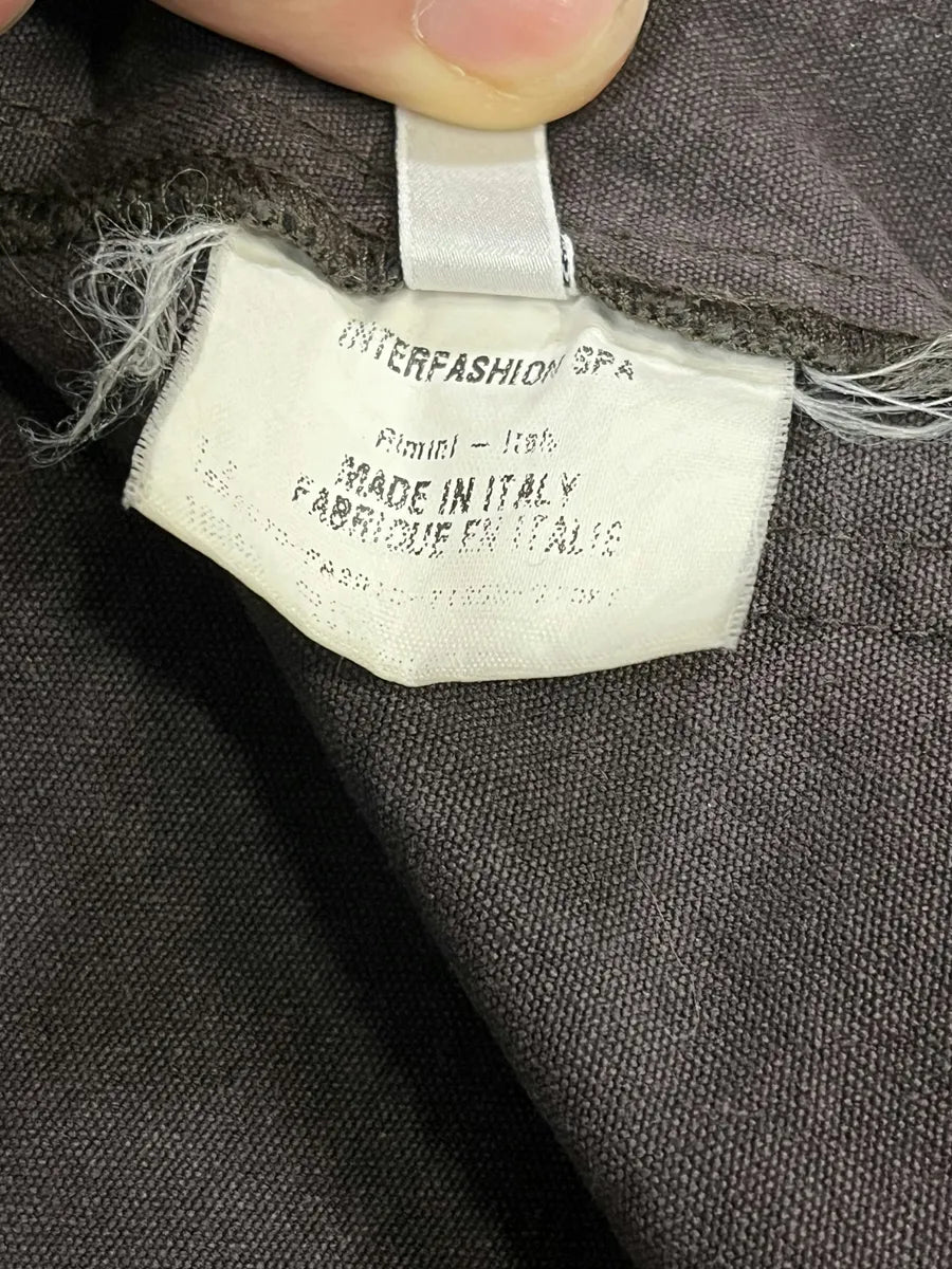 AW2001 Marithé + François Girbaud Brown Distressed Shirt Jacket auJhLjQ 8