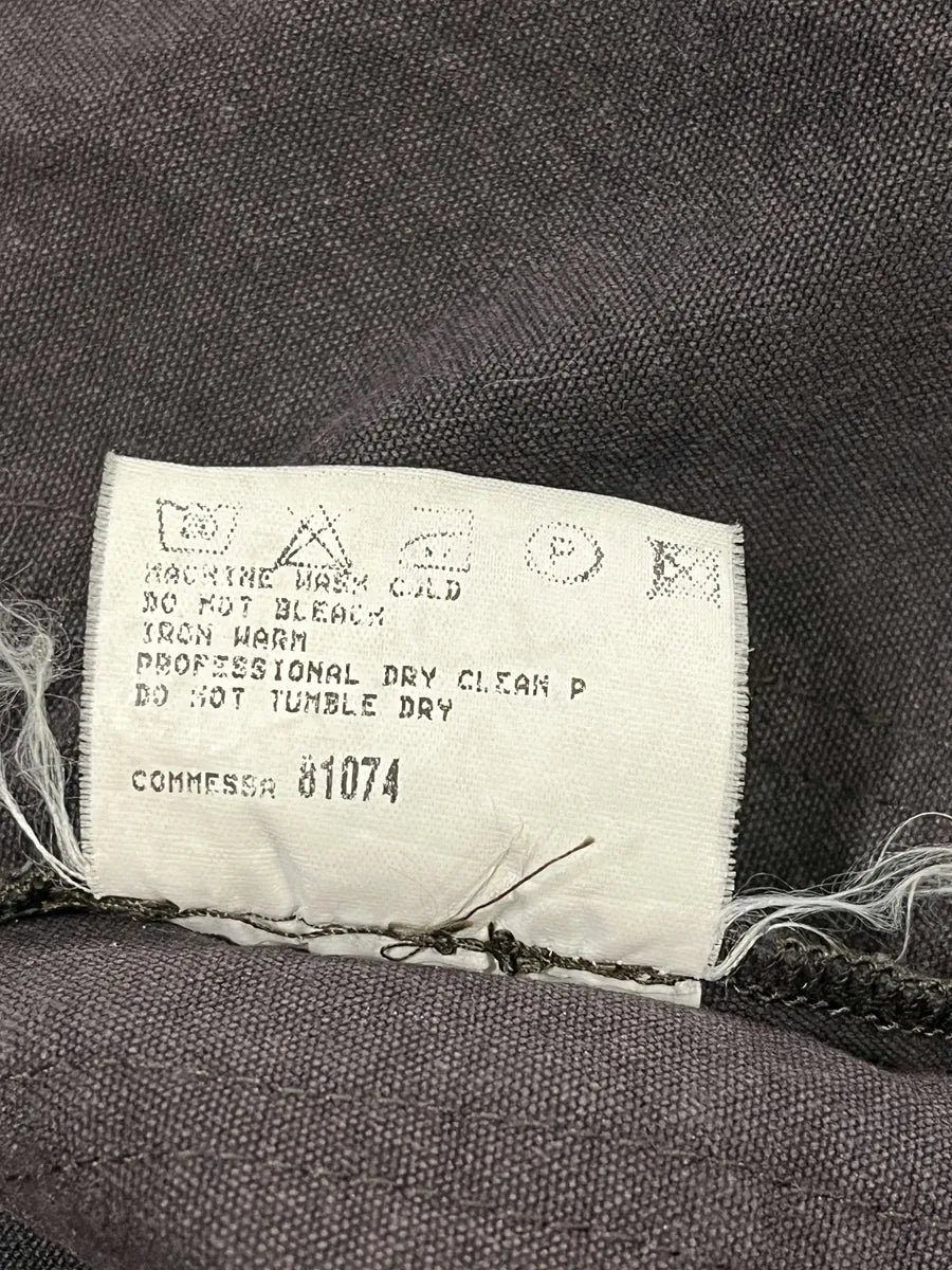 AW2001 Marithé + François Girbaud Brown Distressed Shirt Jacket auJhLjQ 9