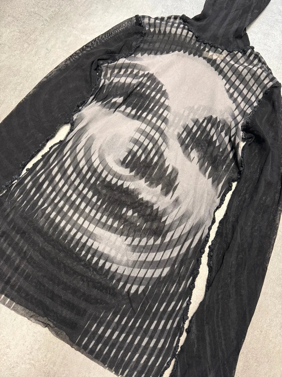 AW2001 Marlene Dietrich Mesh Turtleneck EzOxvdN 2