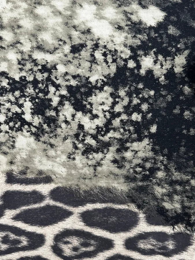 AW2001 Roberto Cavalli Beige & Black Gradient Leopard Top  SnusdDy 6