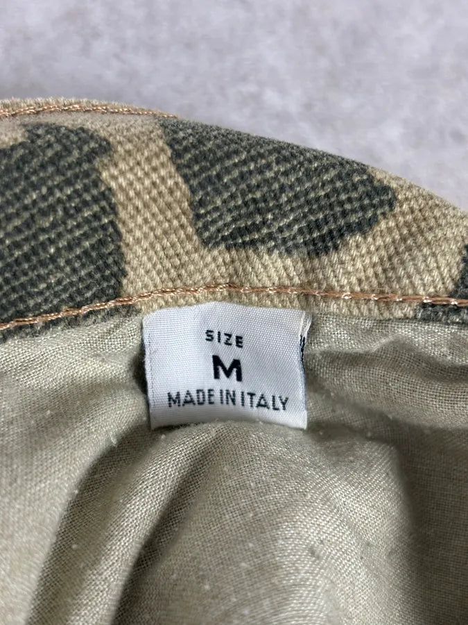 AW2001 Roberto Cavalli Beige Bird World Abstract Pants aRnjUSp 12