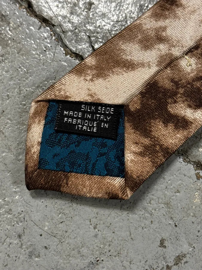 AW2001 Roberto Cavalli Beige Leopard Silk Tie UcqjvUl 5
