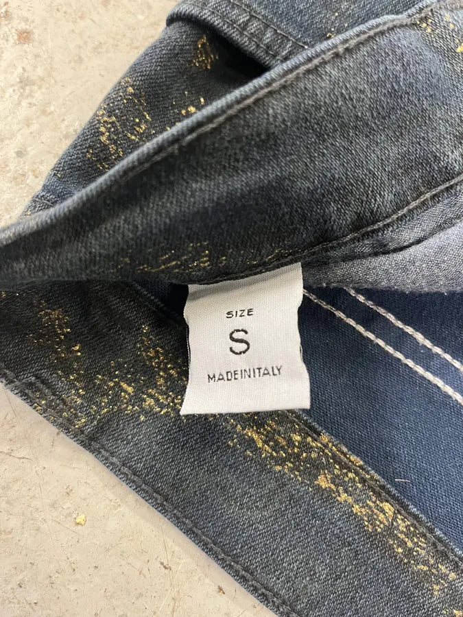 AW2001 Roberto Cavalli Navy Old Symbols Pants eRddbpA 9