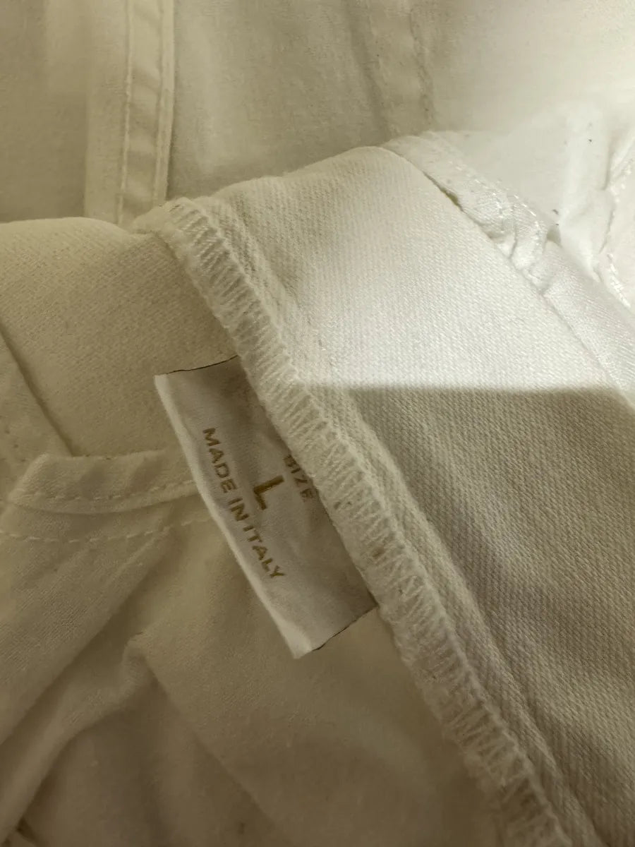 AW2001 Roberto Cavalli Dragon Embroidered White Denim Jeans aHYNYzy 10