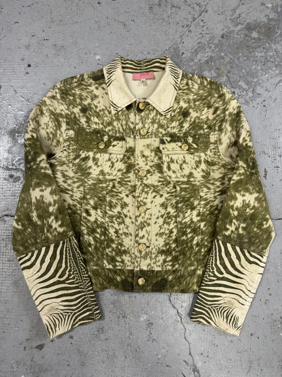 AW2001 Roberto Cavalli Zebra Fury Cawprint Movement Jacket (S) ezuonha 0