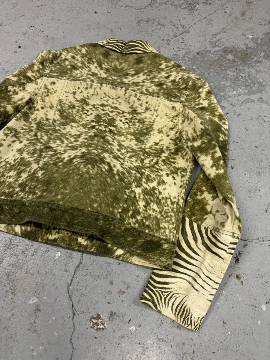 AW2001 Roberto Cavalli Zebra Fury Cawprint Movement Jacket (S) ezuonha 13