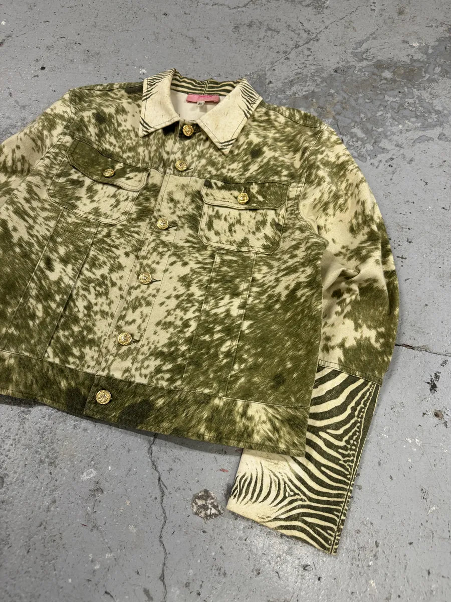 AW2001 Roberto Cavalli Zebra Fury Cawprint Movement Jacket (S) ezuonha 10