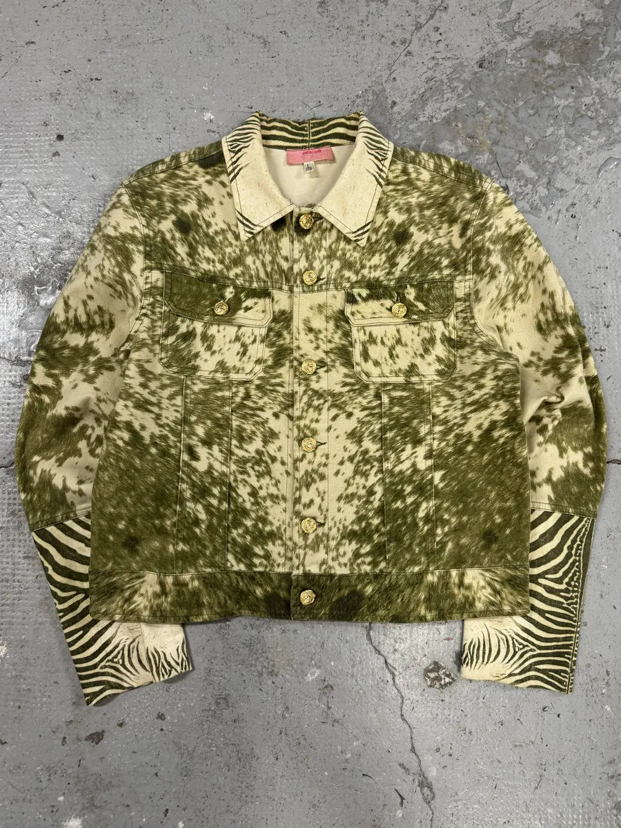 AW2001 Roberto Cavalli Zebra Fury Cawprint Movement Jacket (S) ezuonha 6