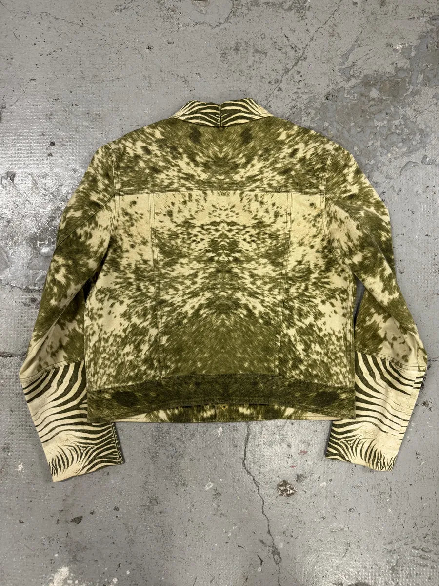 AW2001 Roberto Cavalli Zebra Fury Cawprint Movement Jacket (S) ezuonha 3