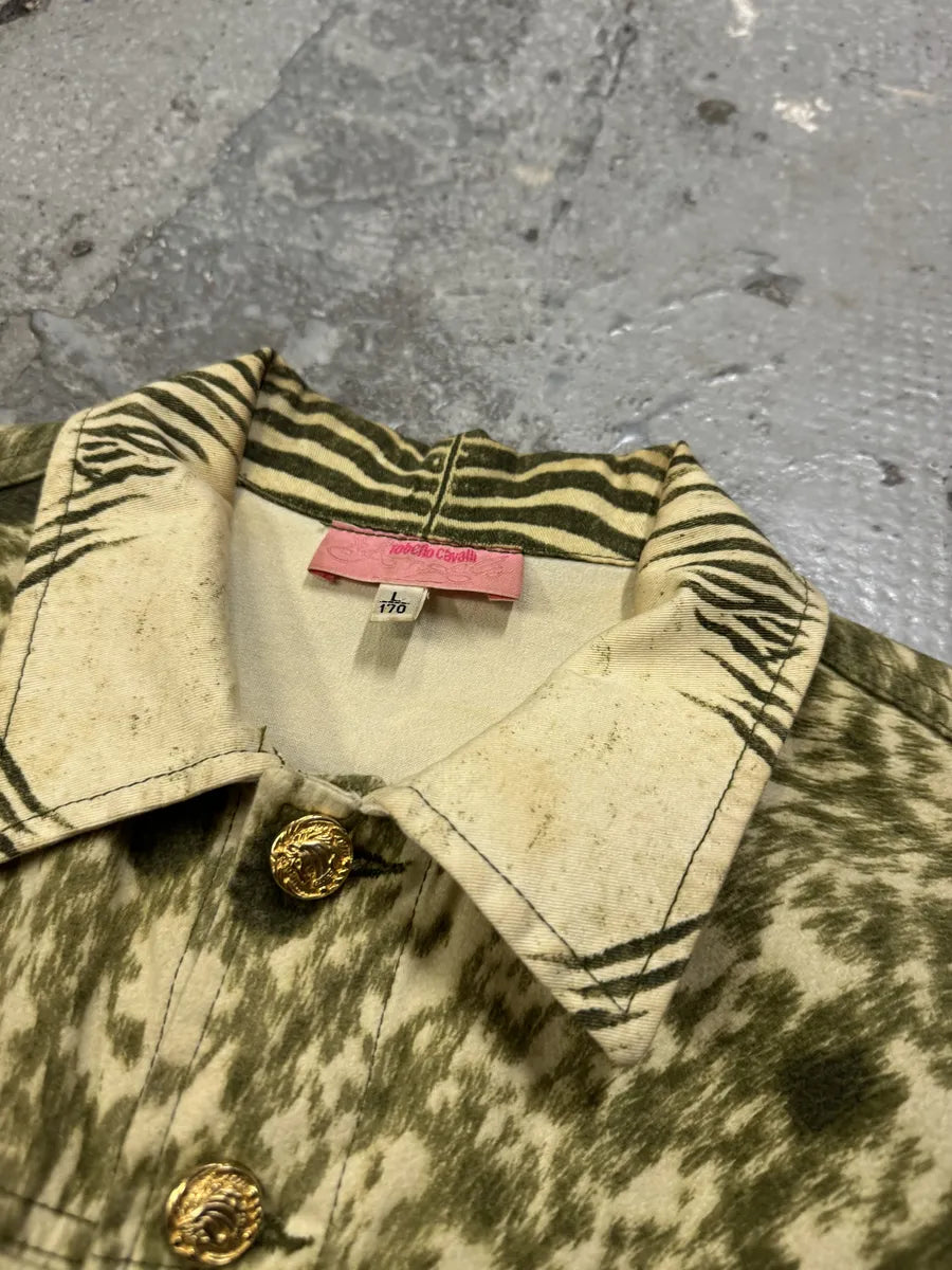 AW2001 Roberto Cavalli Zebra Fury Cawprint Movement Jacket (S) ezuonha 4