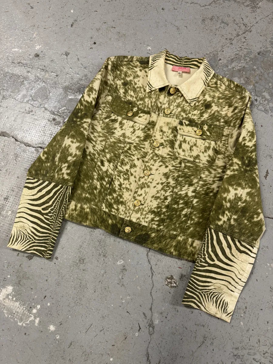 AW2001 Roberto Cavalli Zebra Fury Cawprint Movement Jacket (S) ezuonha 5