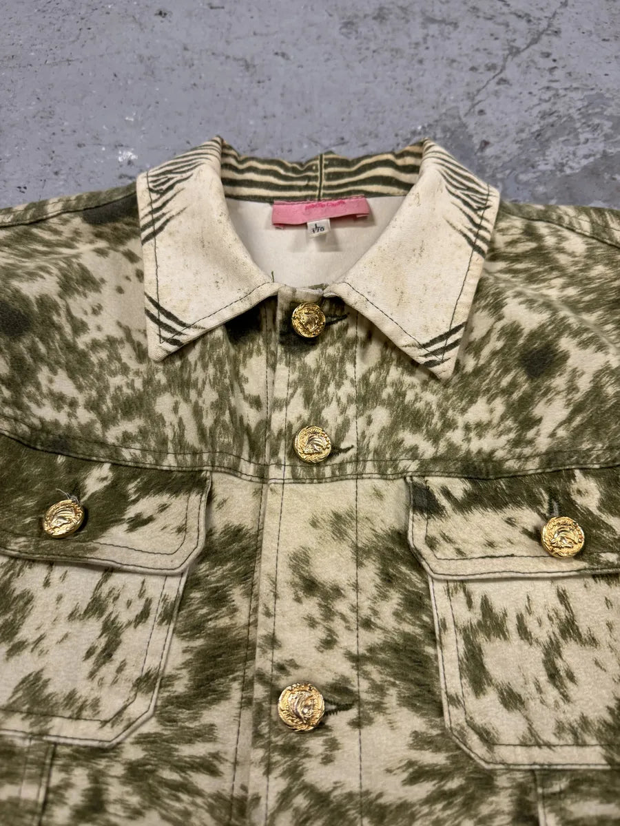 AW2001 Roberto Cavalli Zebra Fury Cawprint Movement Jacket (S) ezuonha 8