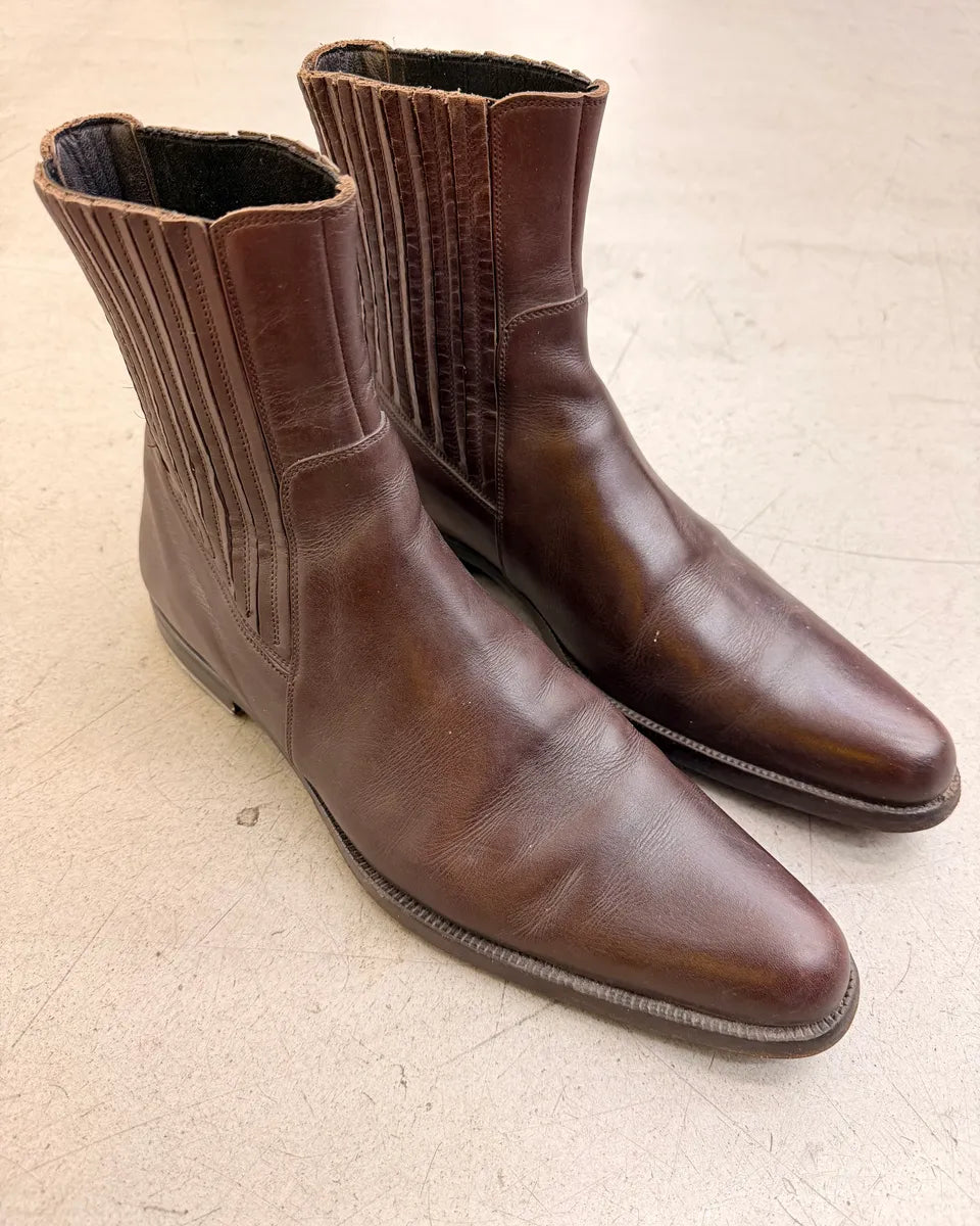 AW2002 Dolce & Gabbana Brown Leather Boots LOMHact 1