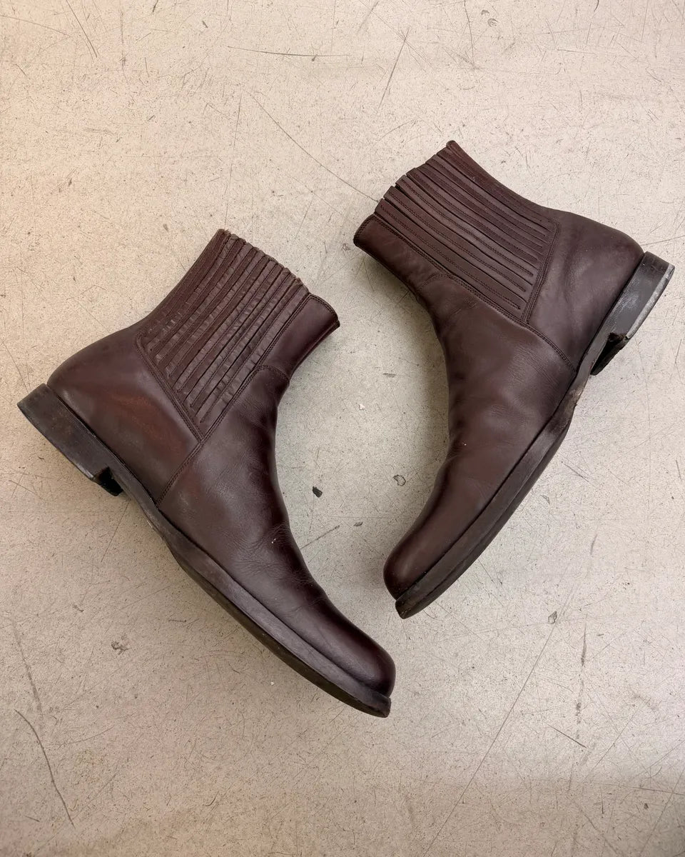 AW2002 Dolce & Gabbana Brown Leather Boots LOMHact 4