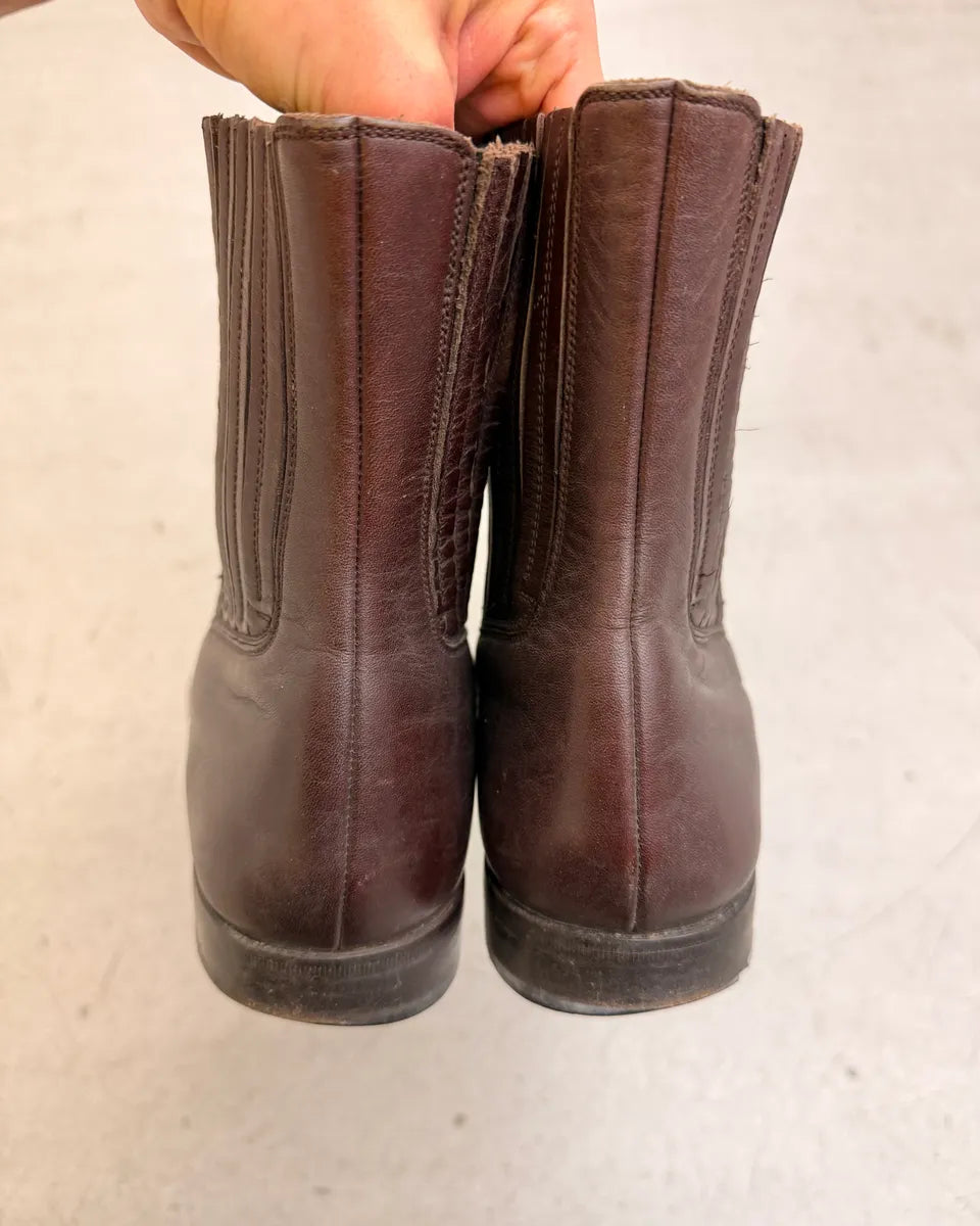AW2002 Dolce & Gabbana Brown Leather Boots LOMHact 5