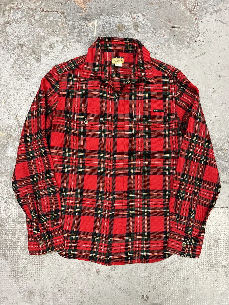 AW2002 Dolce & Gabbana Checkered Wool Red Shirt HdZeXje 0