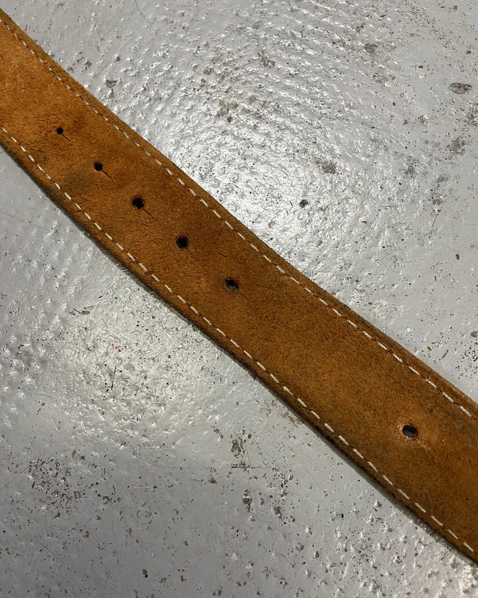 AW2002 Dsquared2 Brown Leather Wood Buckle Belt FytgBjp 6