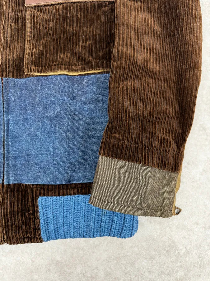 AW2002 Dsquared2 Brown Velvet Blue Jacket XYySeql 7