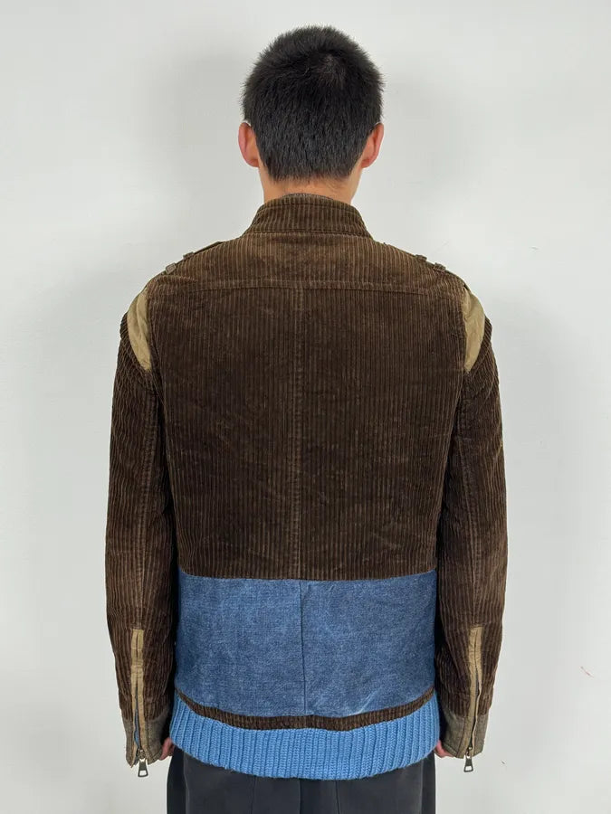 AW2002 Dsquared2 Brown Velvet Blue Jacket XYySeql 2