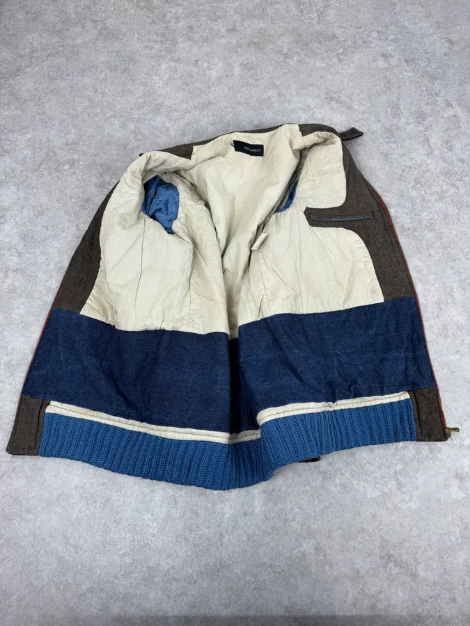 AW2002 Dsquared2 Brown Velvet Blue Jacket XYySeql 6