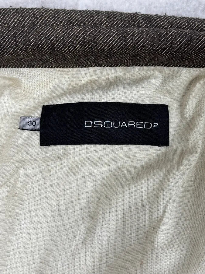 AW2002 Dsquared2 Brown Velvet Blue Jacket XYySeql 11