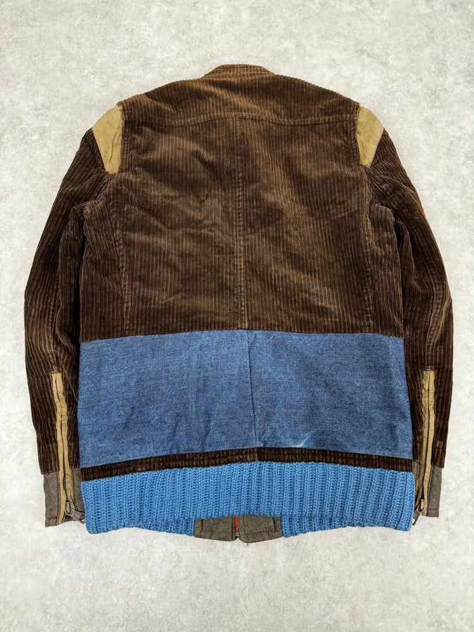 AW2002 Dsquared2 Brown Velvet Blue Jacket XYySeql 3