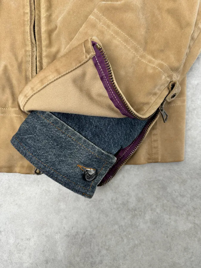 AW2002 Dsquared2 Fur Hooded Beige Jacket zmpqyFU 7