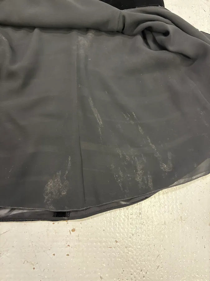 AW2002 Emporio Armani Black Velvet Dress mREPmsu 3