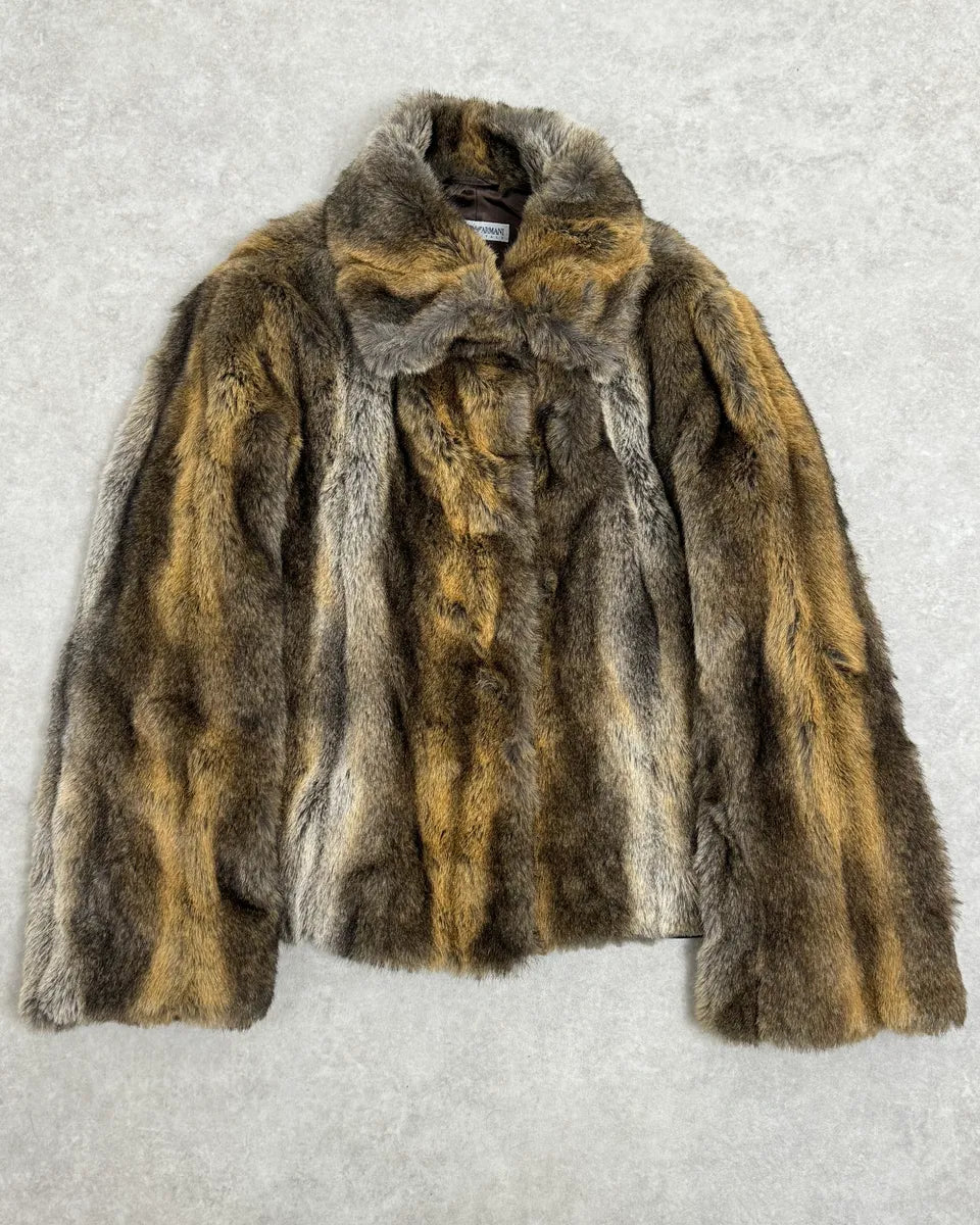 AW2002 Emporio Armani Faux Fur Cozy Jacket dikcuuk 0