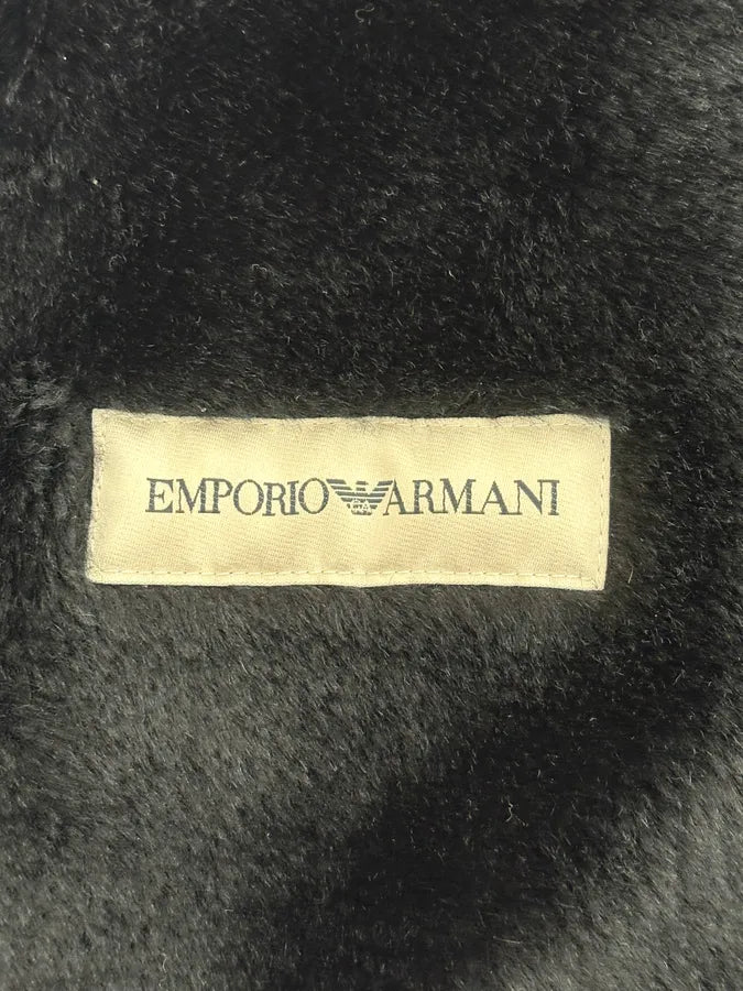AW2002 Emporio Armani Navy Tornado Zips Suede Leather Jacket zNveezB 8
