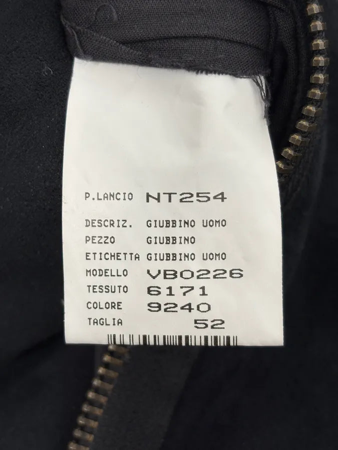 AW2002 Emporio Armani Navy Tornado Zips Suede Leather Jacket zNveezB 9