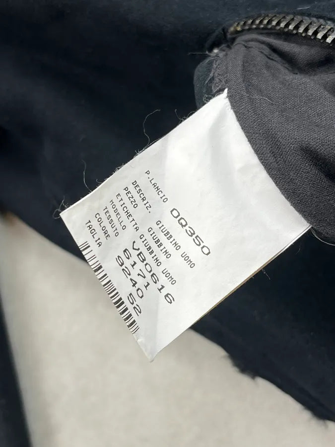 AW2002 Emporio Armani Tornado Zip Dark Suede Leather Jacket hAkPXtv 11