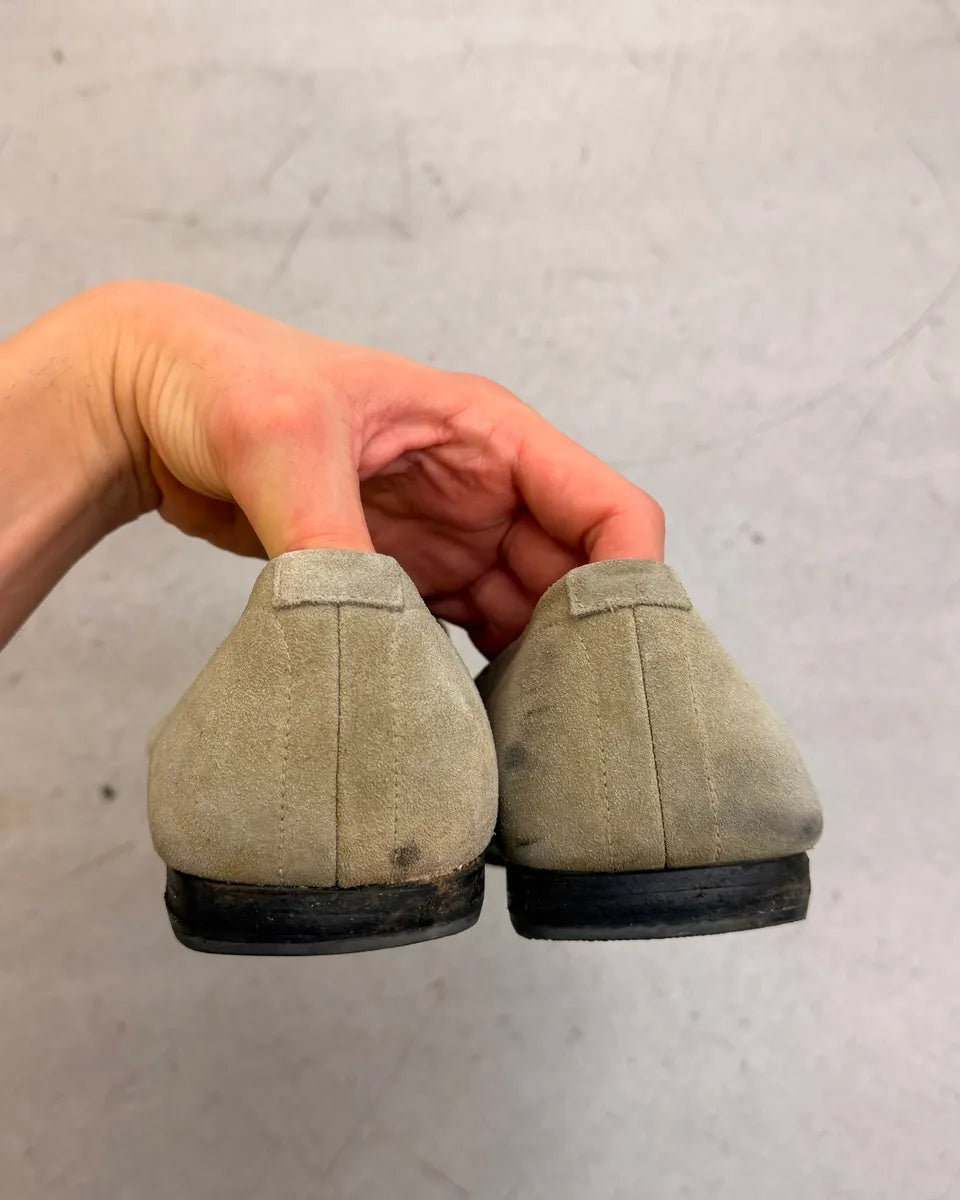 AW2002 Gucci Beige Suede Loafer Shoes by Tom Ford WZalRrU 4
