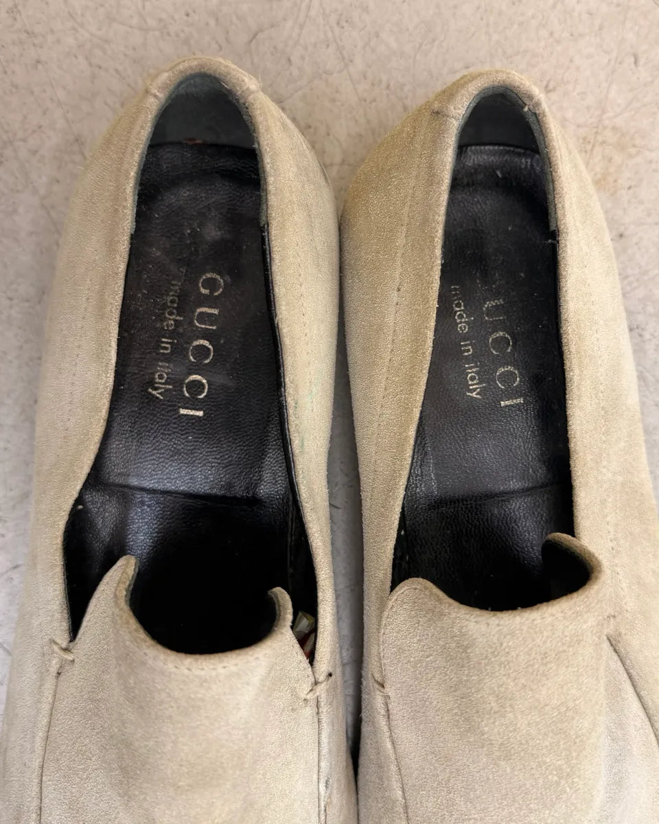 AW2002 Gucci Beige Suede Loafer Shoes by Tom Ford WZalRrU 6