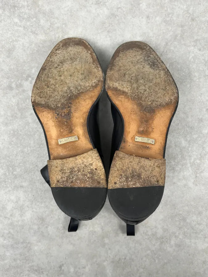 AW2002 Gucci Black Minimalist Leather Boots cOFdwGO 6