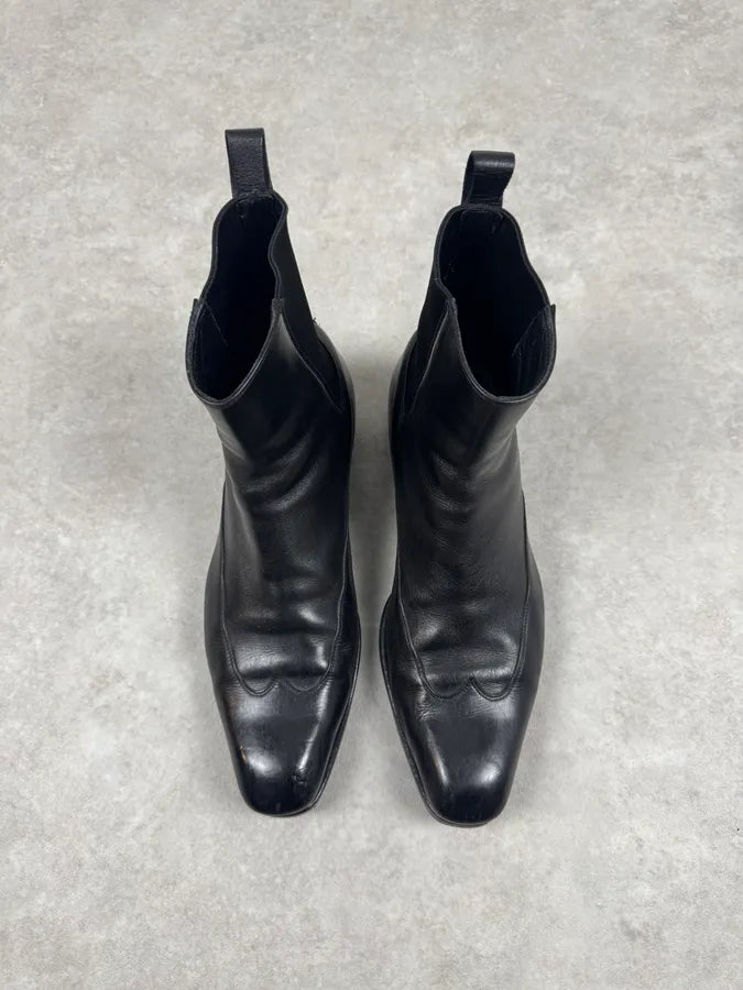 AW2002 Gucci by Tom Ford Black Leather Boots IkDAPPd 2