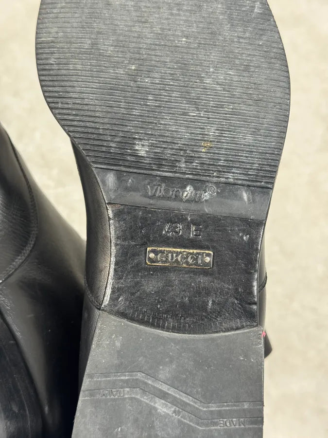 AW2002 Gucci by Tom Ford Black Leather Boots IkDAPPd 6