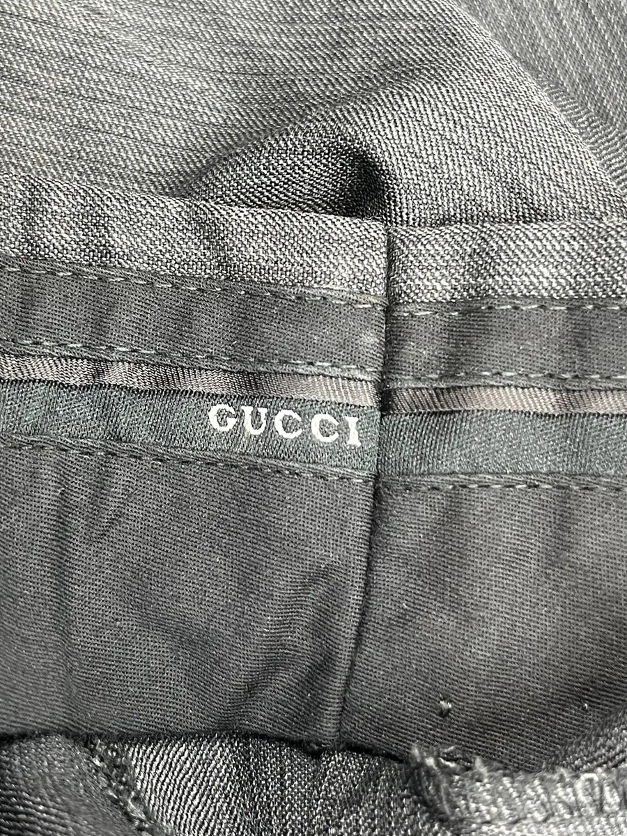 AW2002 Gucci Dark Grey Tailored Pants by Tom Ford OxSzdCO 9
