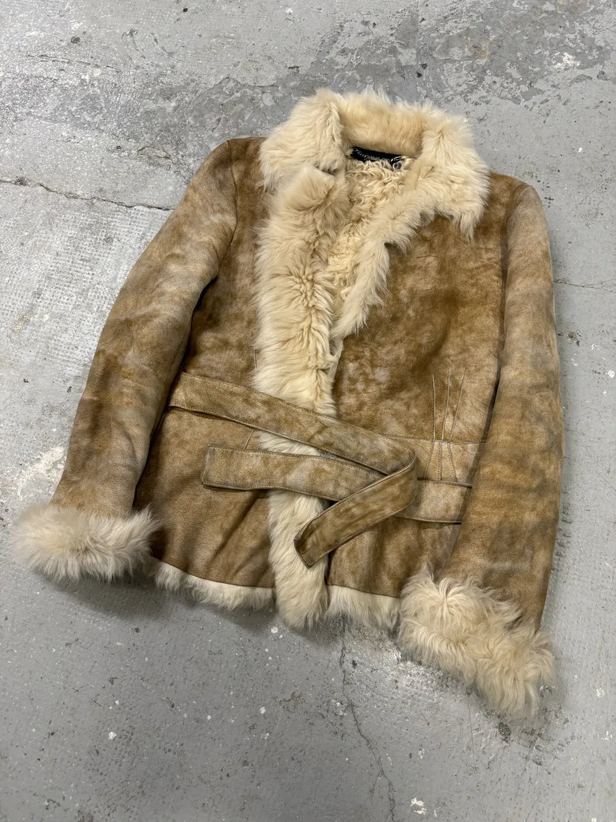 AW2002 Gucci Eroded Shearling Leather Jacket by Tom Ford ITnJnUY 4